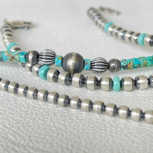 Navajo Pearl and Turquoise Bracelet