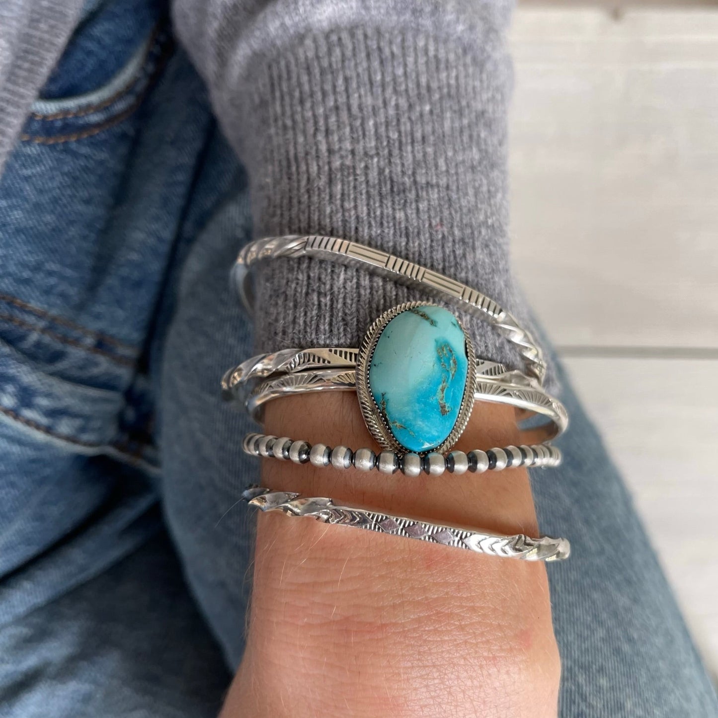 Silver Stacking Cuff Bracelet