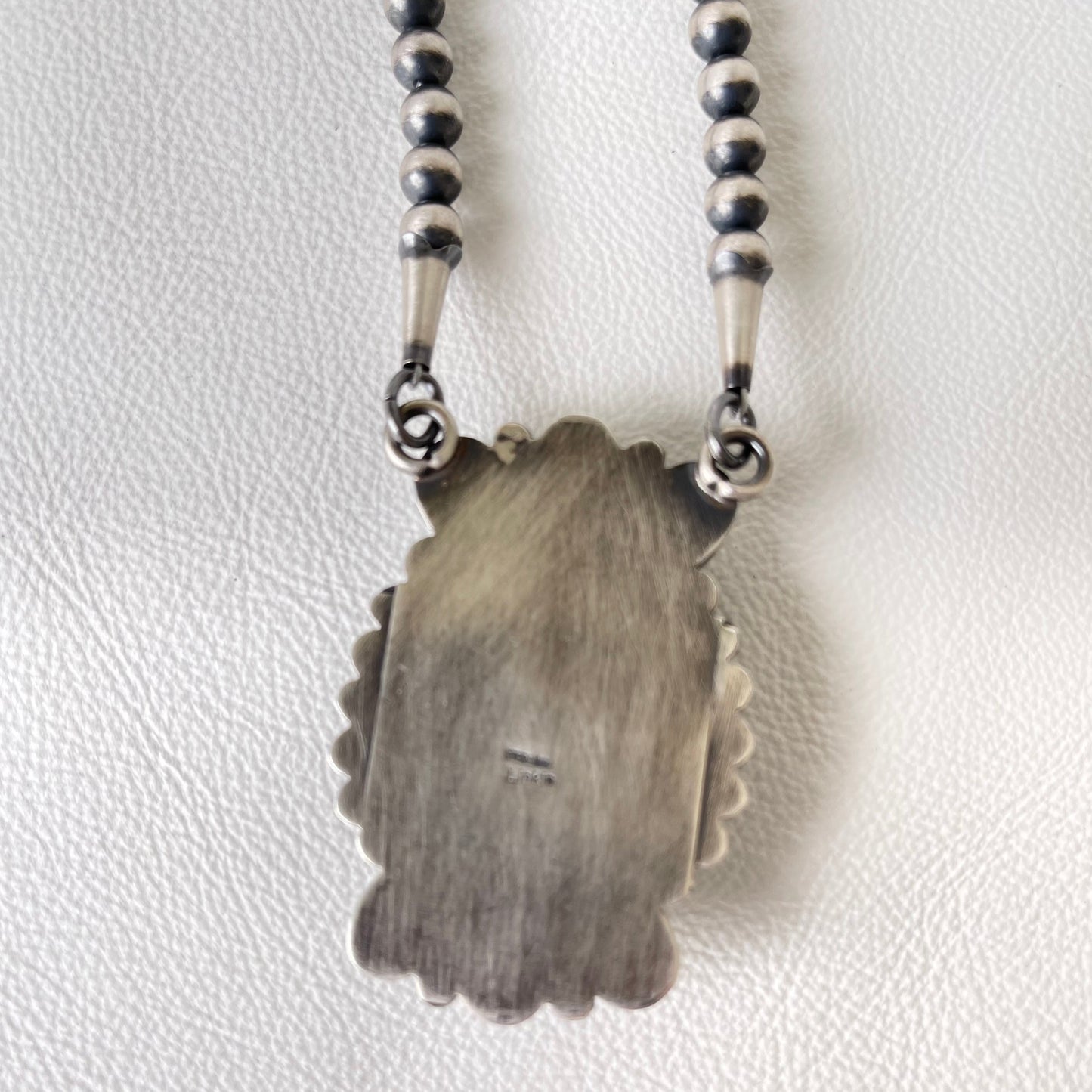 White Buffalo and Navajo Pearl Necklace
