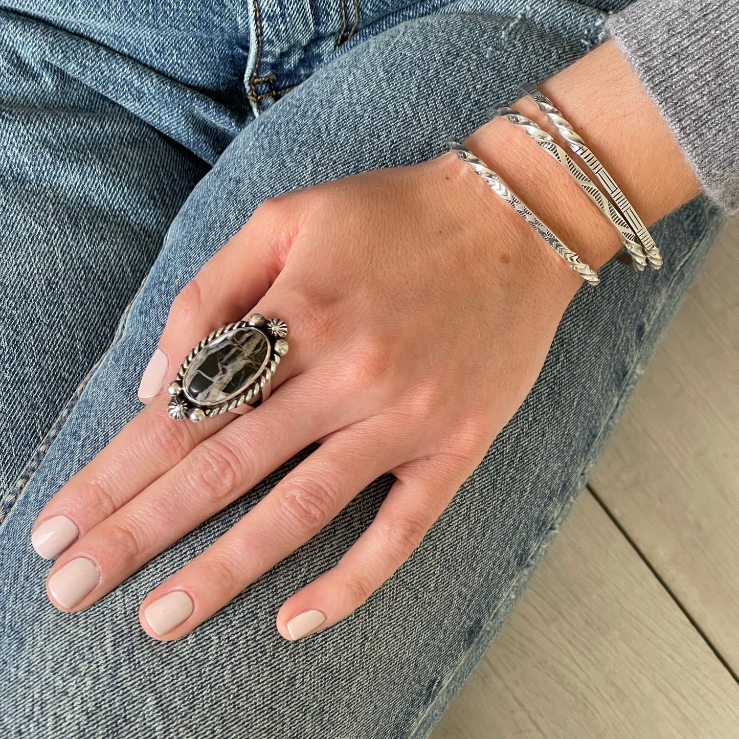 Silver Stacking Cuff Bracelet