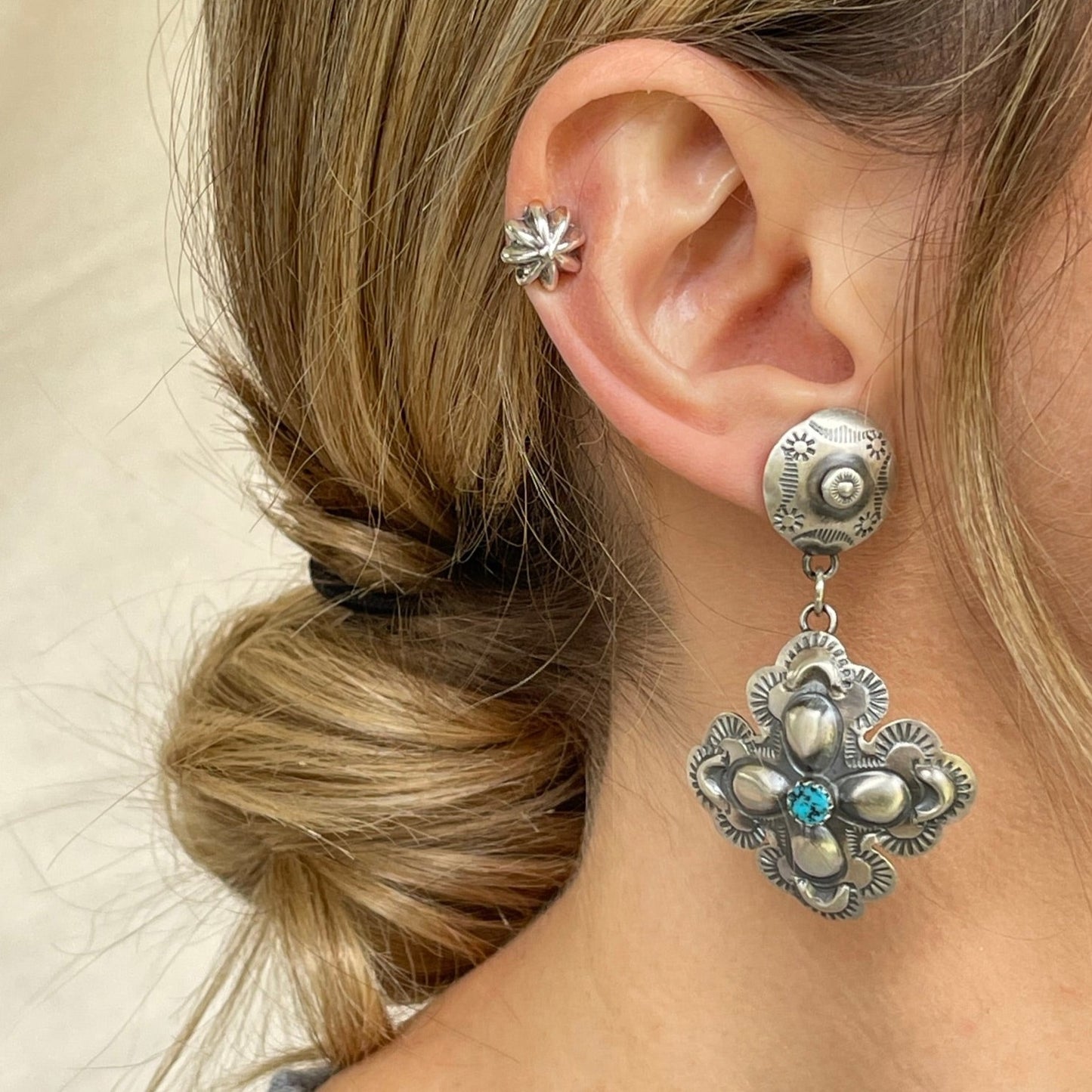 Mini Concho Earring Single Stud