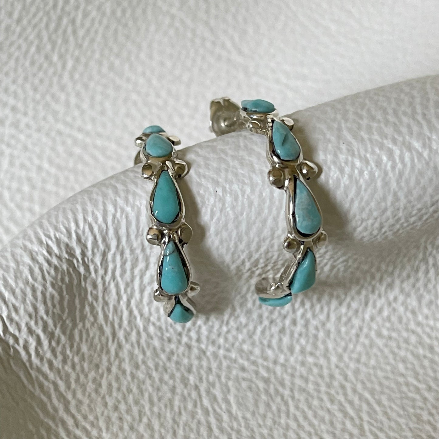 Campitos Turquoise Hoop Earrings