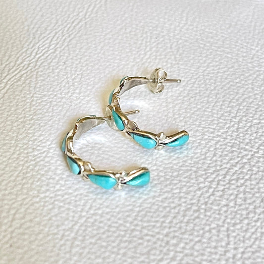 Campitos Turquoise Hoop Earrings